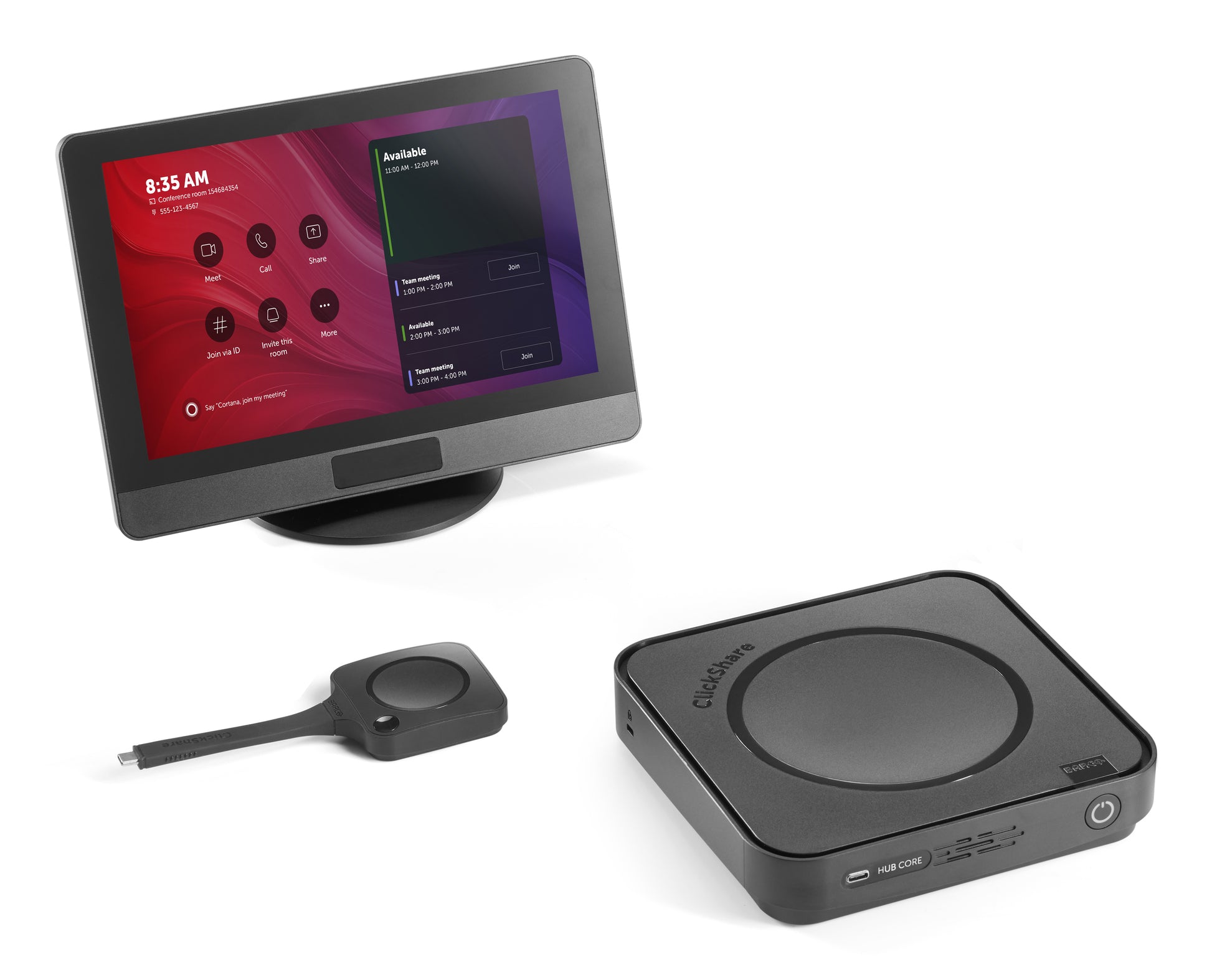 Barco ClickShare Hub Core Video – Touchpanel – 10,1", WLAN/LAN, Bluetooth 5.3, Schwarz