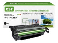 esr 657X Schwarzer Toner – Kompatibel XL – 28'000 Seiten – für HP