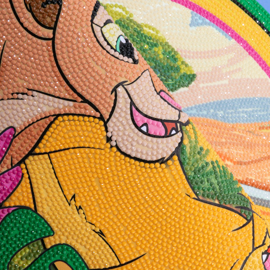 CRAFT Buddy Crystal Art Scroll – Diamond Painting Set – Disney Lion King – 40 × 50 cm – ab 8 Jahren