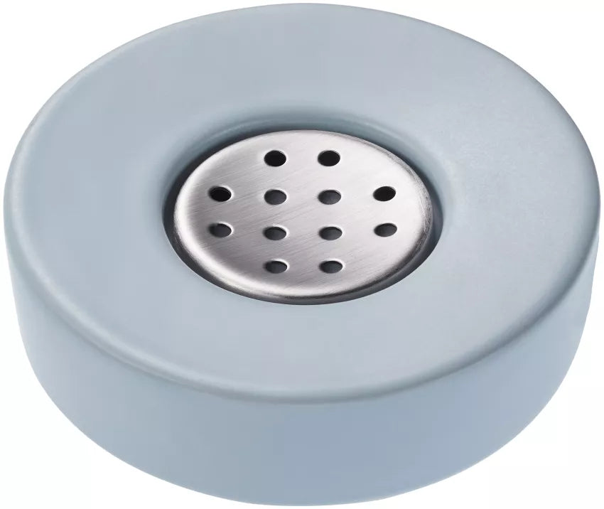 Diaqua Seifenschale Zylo – Keramik, Ø12,5×4,2 cm, Blau