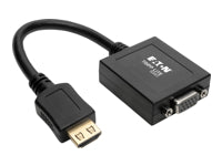 Tripp Lite P131-06N HDMI zu VGA Adapter – 1920 × 1200, mit 3,5 mm Audio, 0,15 m – Schwarz