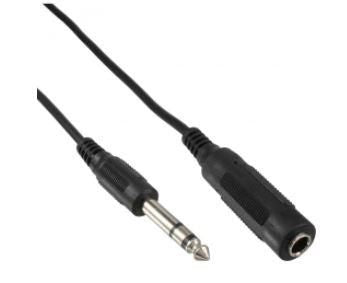 Microconnect 6,3 mm Klinkenverlängerung – Stecker zu Buchse – 5 m