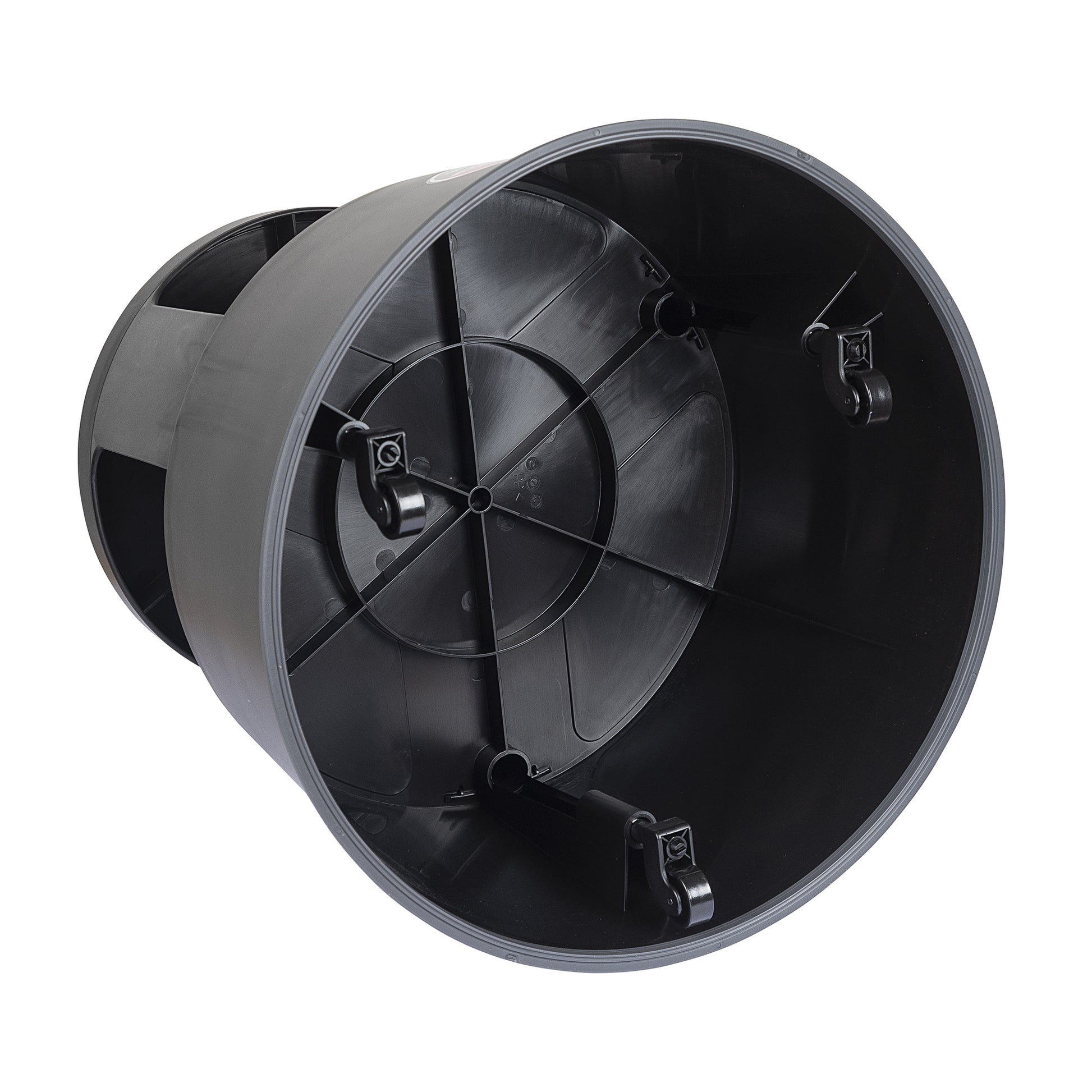 Wedo SuperStep Rollhocker – Polypropylen/TPE – Schwarz, Anti-Rutsch-Stufe, Sitzhöhe 43 cm, bis 150 kg