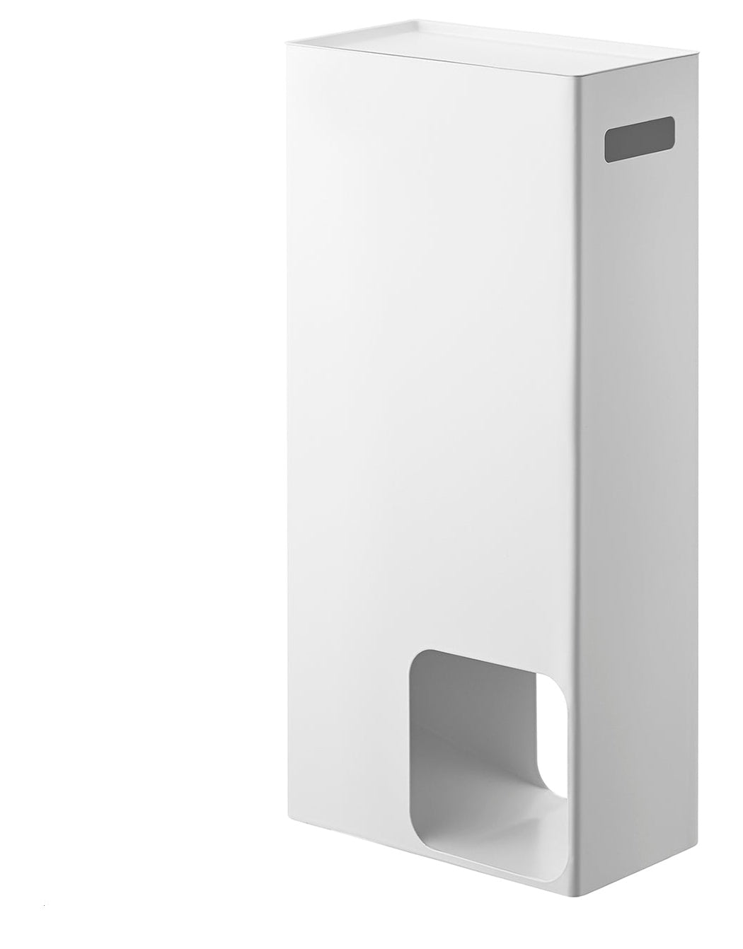 Yamazaki Tower – Toilettenpapierständer – Stahl, Weiss, für 8 Rollen, 23 × 12,5 × 48 cm