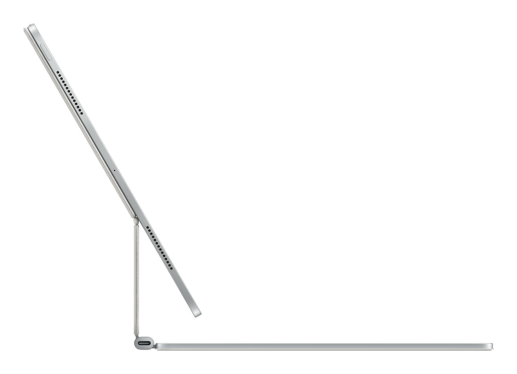 Apple Magic Keyboard Tastatur-Case für iPad Pro 13" (M4) – Schwedisch, mit Trackpad, Beleuchtung – Weiss
