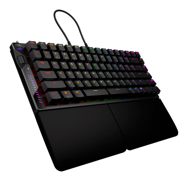ASUS ROG Falcata – Gaming-Tastatur 75% – Mechanisch – USB & Bluetooth & 2,4 GHz – RGB – Ohne Ziffernblock