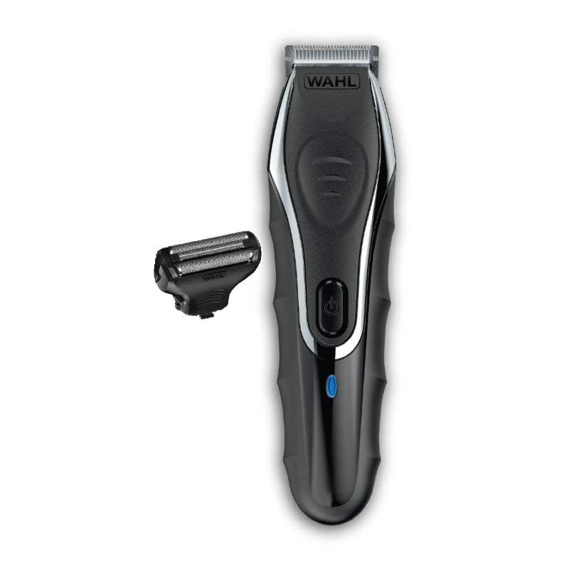 Wahl Haar- und Bartschneider Aqua Groom – Li‑Ion Akku, 180 min – Nass & Trocken – Silber