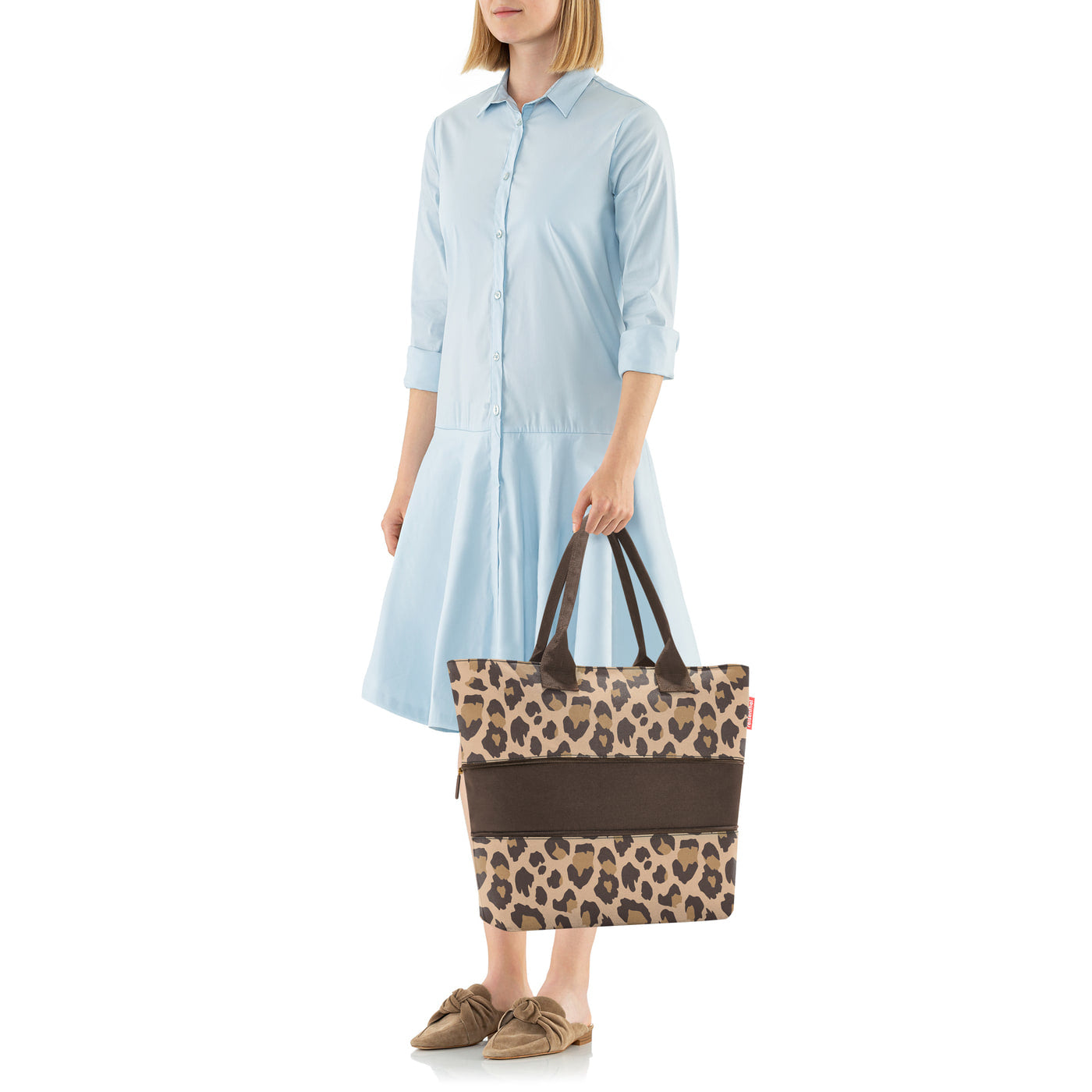 Reisenthel Stofftasche, Polyester, Motiv Leo Macchiato, 500×350×165 mm
