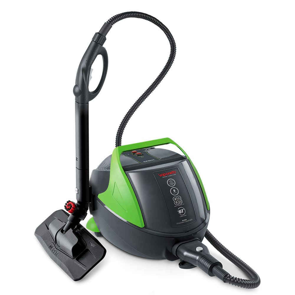 Polti Vaporetto Pro 95 Turbo Flexi – Dampfreiniger – 1100 W, 5 bar, 0,7 l, Aufheizzeit 6 min, Grün