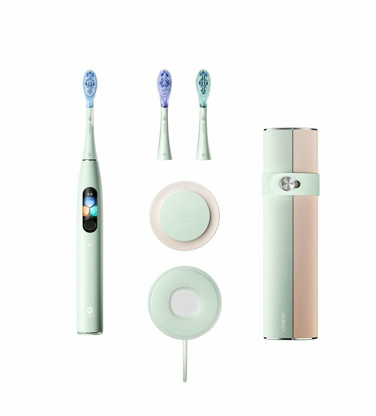 Oclean Elektrische Zahnbürste X Ultra S – Schall – 3 Bürstenköpfe – Grün