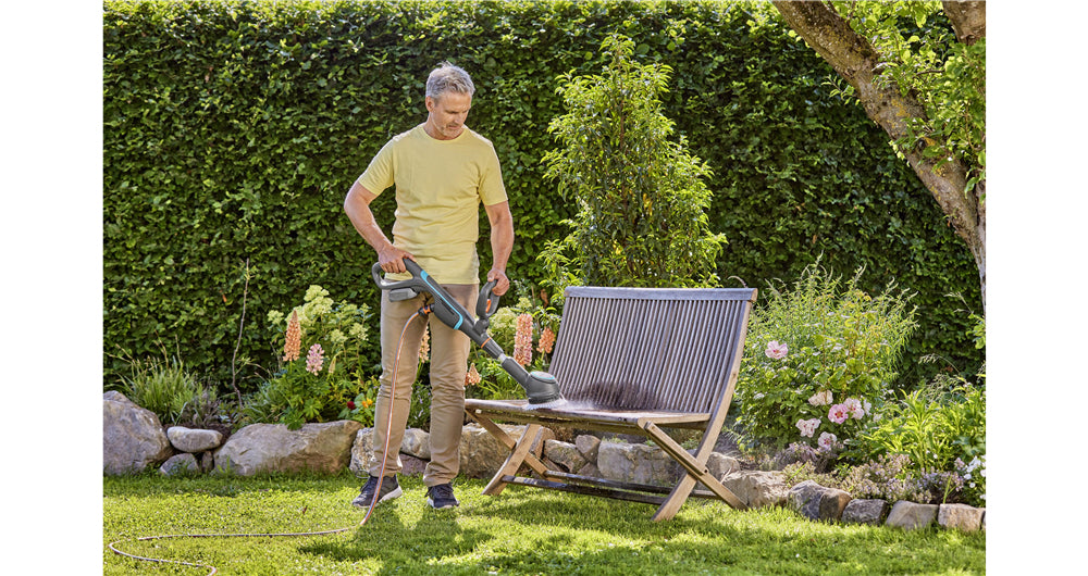 Gardena Tellerbürsten-Aufsatz – grün/grau, 1 Stück, für AquaBrush