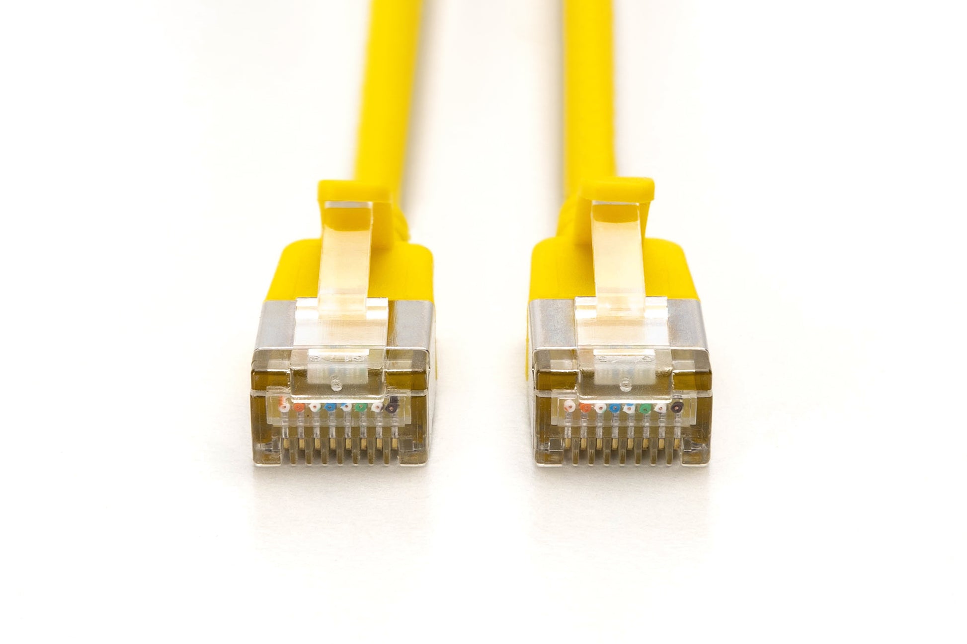 Digitus Cat6A Patchkabel – 0,5 m, Gelb, F-FTP, Slim, LSZH