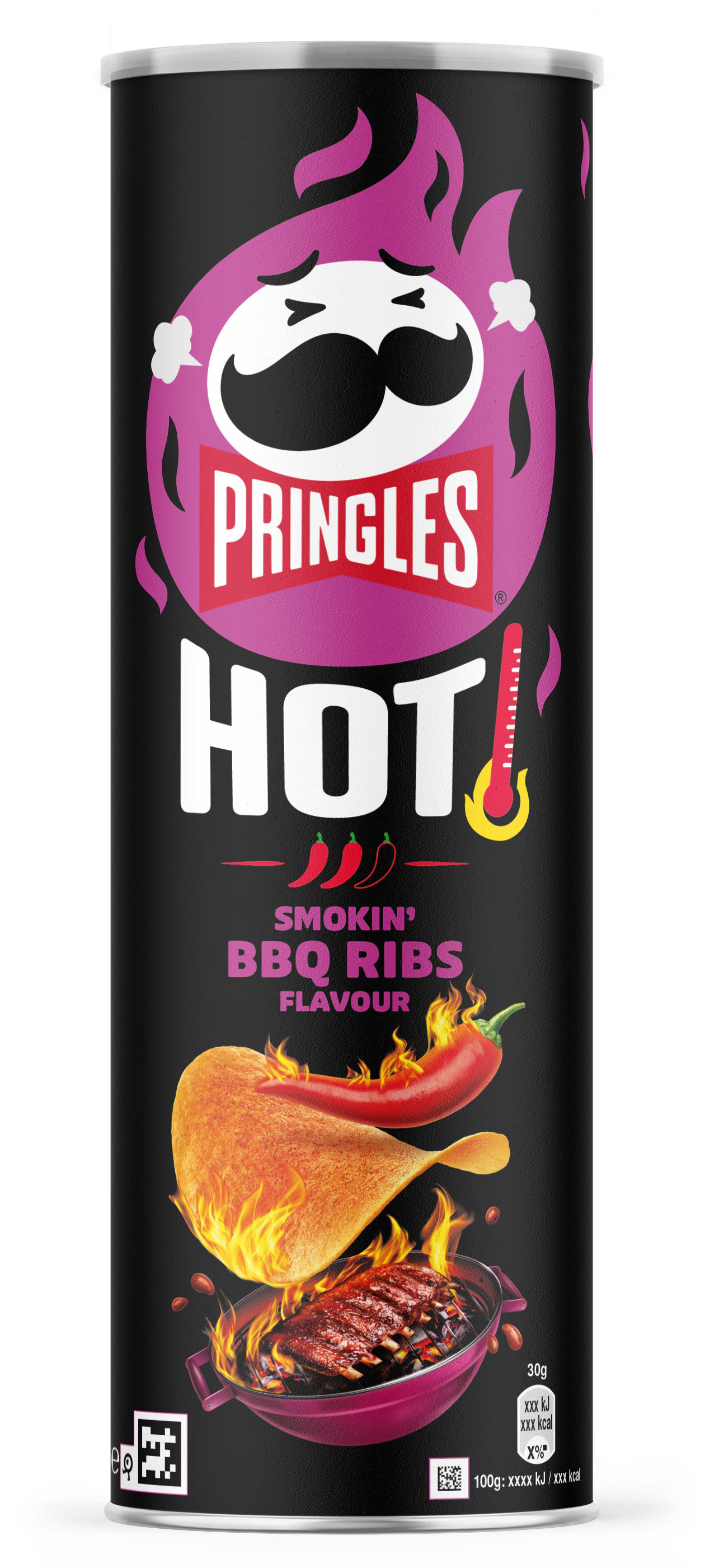 Pringles Chips – Hot Smokin' BBQ Rippchen – 160 g