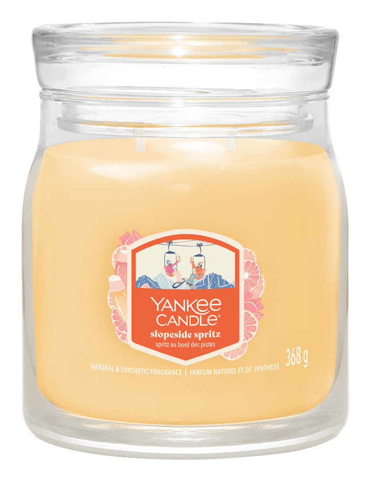 Yankee Candle Slopeside Spritz – Duftkerze, Medium Jar, 35–50 h