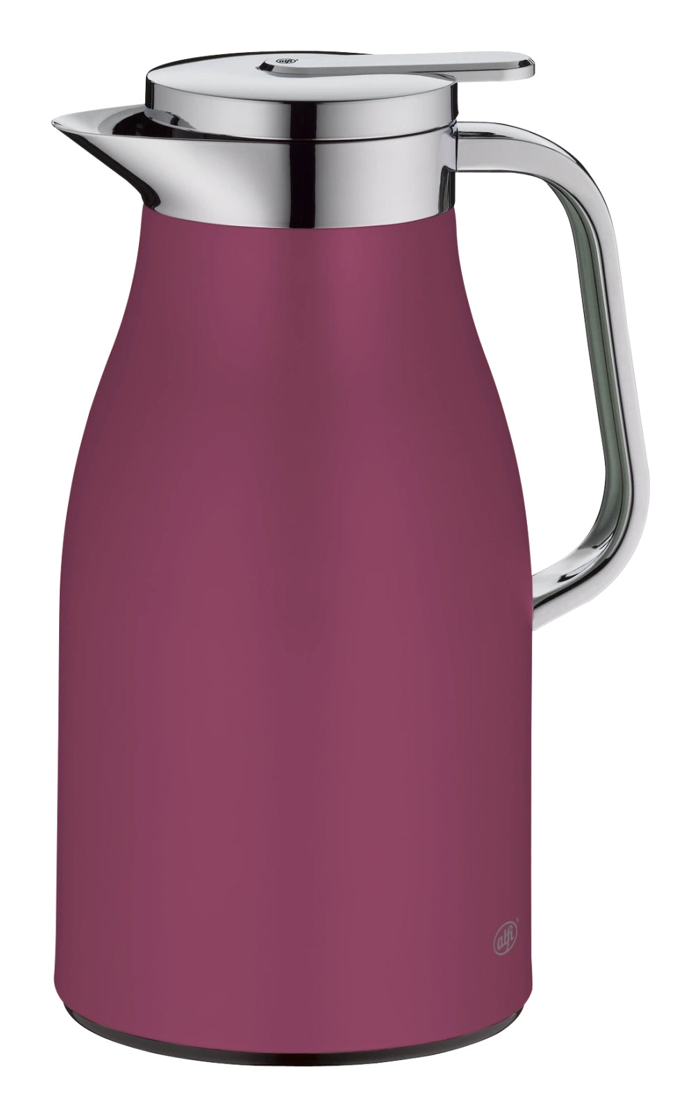 Alfi Thermoskanne Skyline – 1 l, Edelstahl, Rosa, mit Deckel, vakuum-isoliert, 12 h Warmhaltezeit