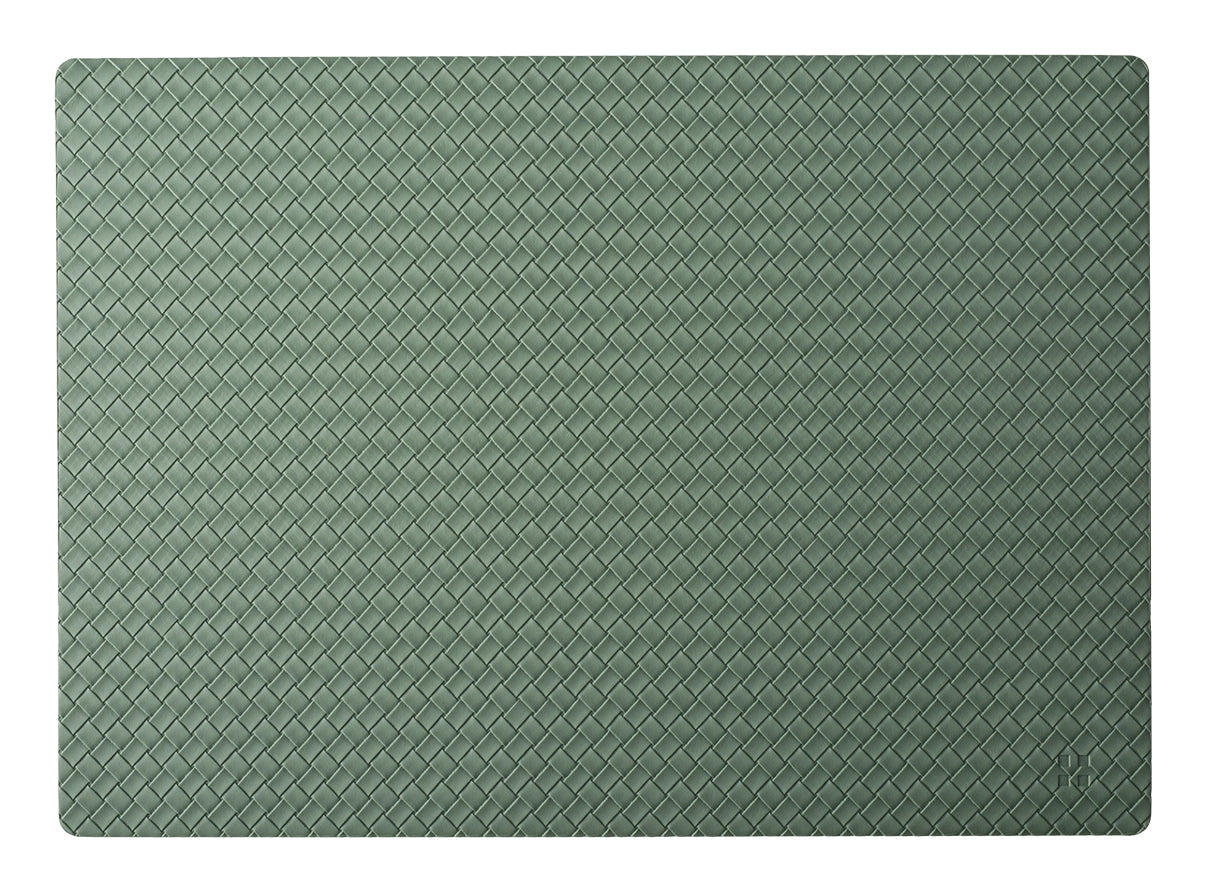 Lunasol Tischset Elements Braid – Kunststoff, olivgrün, 45 × 32 cm