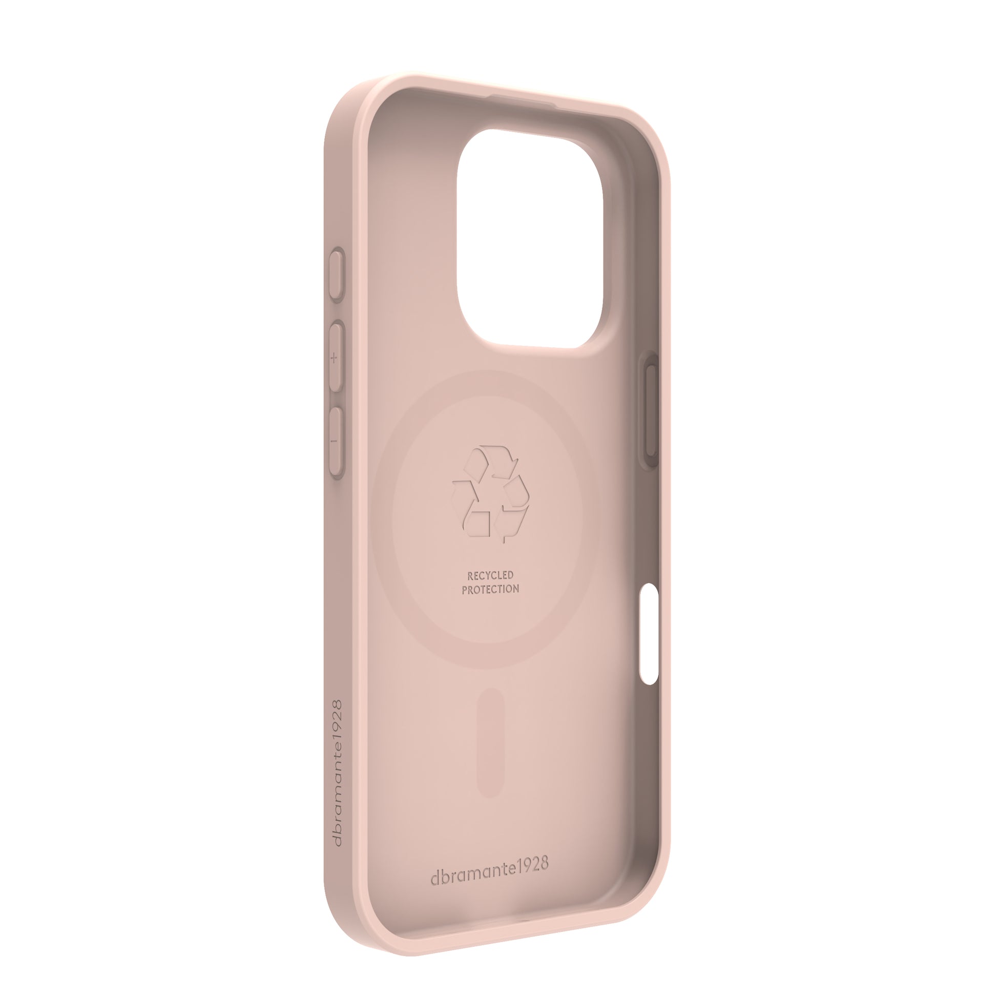 dbramante1928 Greenland Pro MS – Backcover – für Apple iPhone 16 Pro, Recycelter Kunststoff, Pink Sand