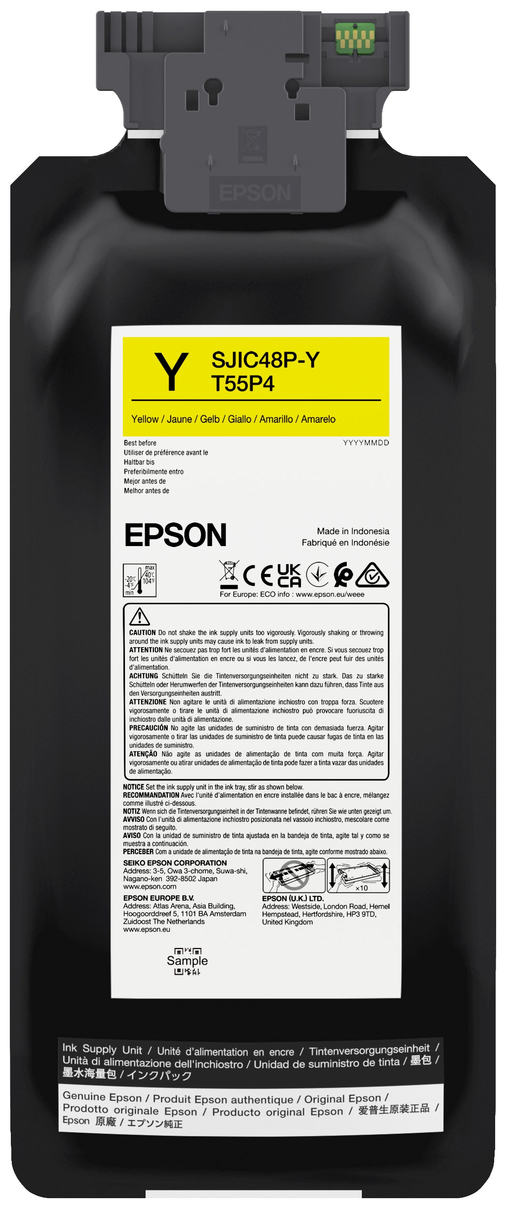 Epson Tintenpatrone SJIC48P-Y (C8000E), Gelb – für ColorWorks C8000E