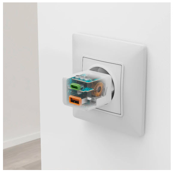 Hama 00201991 USB-Ladegerät 20 W – USB-C×1, USB-A×1 – PD, QC 3.0 – für Kopfhörer, Powerbank u. a. – Weiss