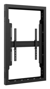 Hagor Display-Gehäuse – Hochformat, VESA 600×600 mm – für 65" Fernseher – Schwarz