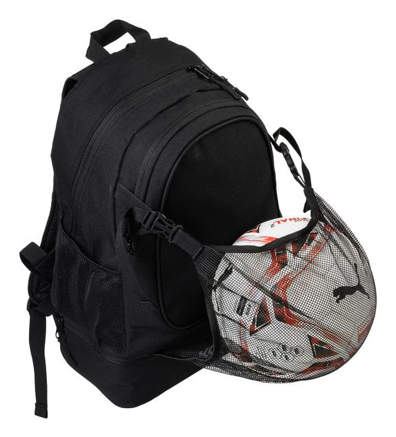 KOOR Sportrucksack F02643 – 30 l, mit Ballnetz, 600D Polyester – Schwarz, 435 × 235 × 310 mm