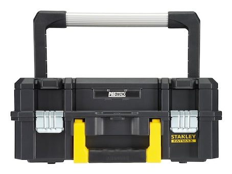 Stanley Werkzeugkasten TSTAK I, 349 × 442 × 184 mm, 14 l, Metall, Kunststoff, schwarz, mit Tragegriff