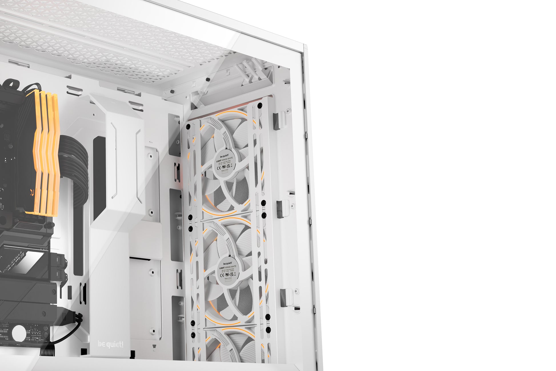 be quiet! be quiet Shadow Base 800 FX – Midi-Tower – Weiss, ATX/EATX/mATX/Mini-ITX, 3×140 mm, Seitenfenster