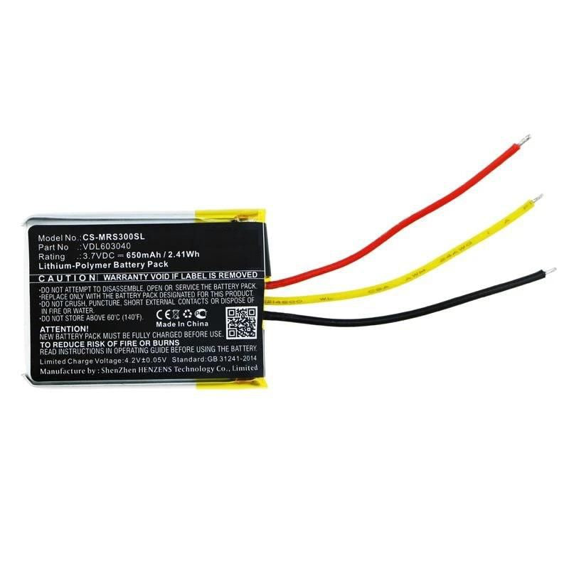 CoreParts Akku – für Marshall Major II, Major II Bluetooth, Major III und andere – Li‑Ion, 650 mAh (3,7 V, 2,41 Wh)