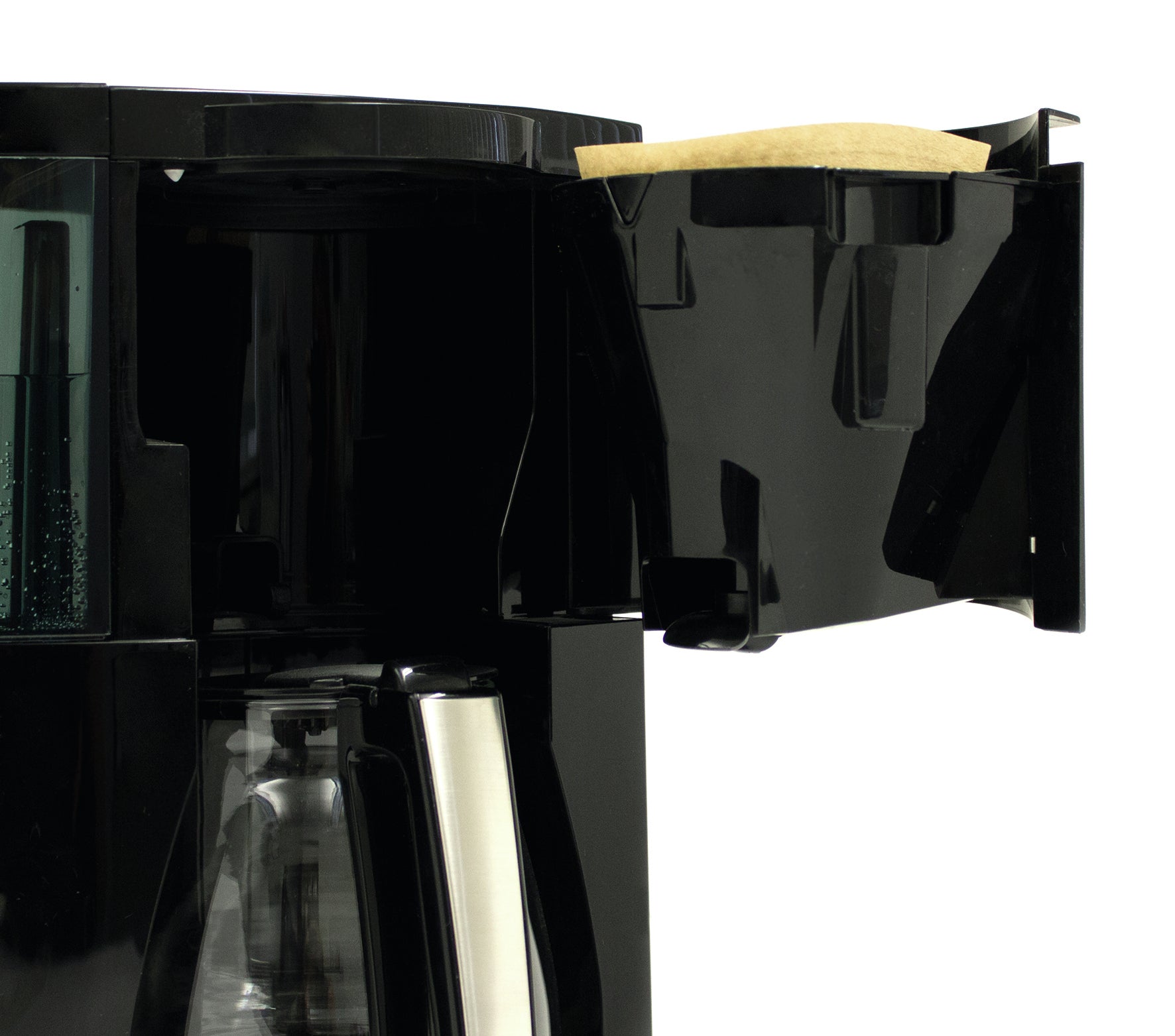Melitta Optima Timer Filterkaffeemaschine – 8 Tassen, 1 l, Einwegfilter, Silber/Schwarz