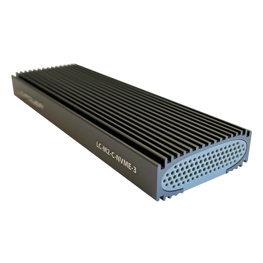 LC-Power LC-M2-C-NVME-3 – 1-Bay Gehäuse, USB-C 10 Gbit/s, für M.2 (22/30/42/60/80 mm)