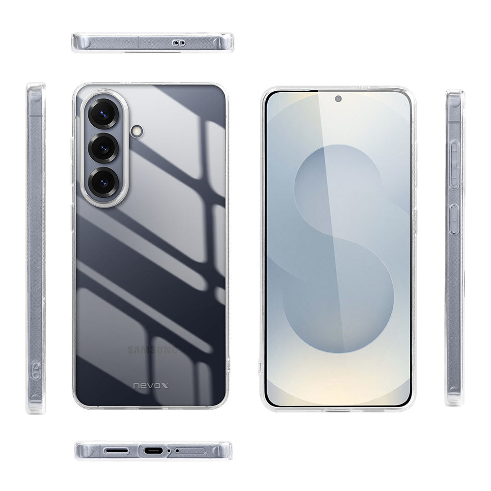 nevox StyleShell Flex – Backcover – für Samsung Galaxy S26, TPU, Transparent