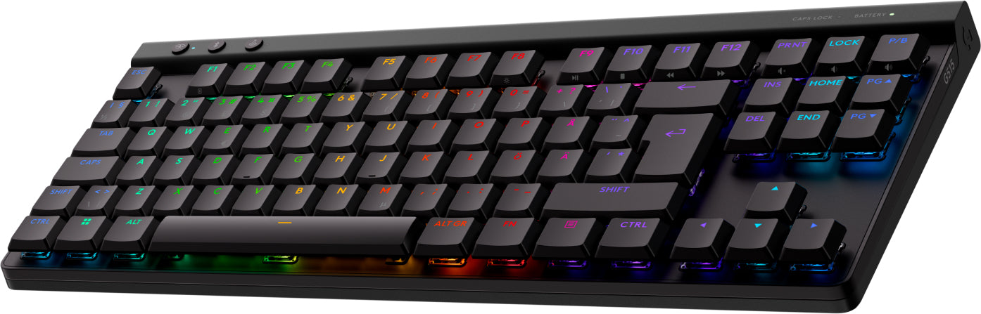Logitech G G515 LIGHTSPEED TKL – Tastatur – Mechanisch – Bluetooth & 2,4 GHz (Nano USB-A) – RGB – Schwarz