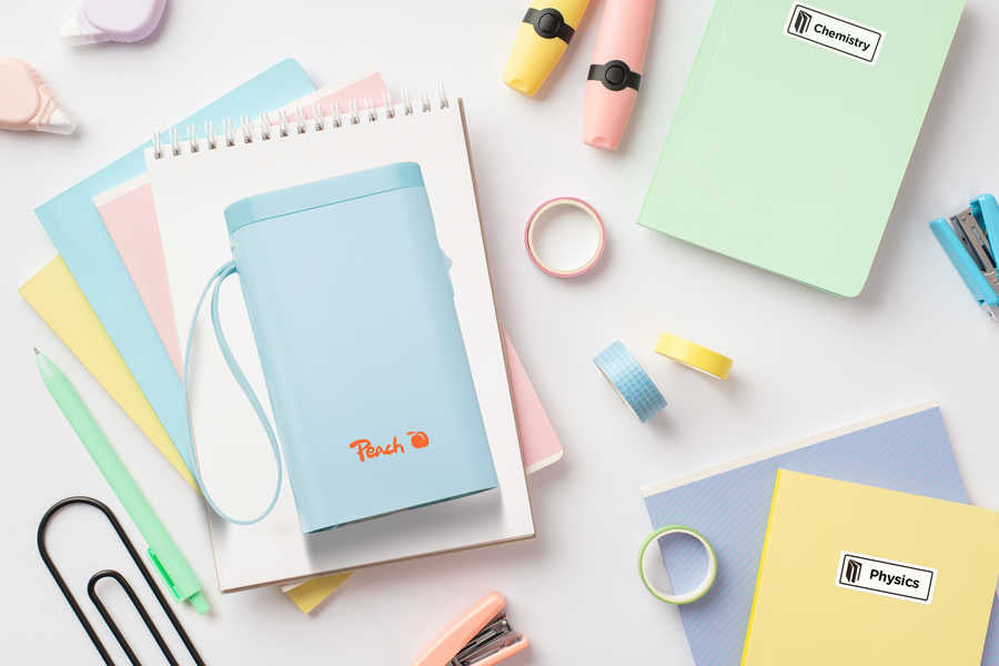 Peach LabelPrinter PE110 Blau – 60 mm/s, USB-C
