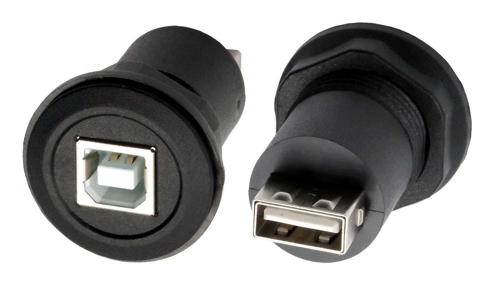 EXSYS USB-Adapter USB-B auf USB-A – USB 2.0 (480 Mbit/s) – Schwarz