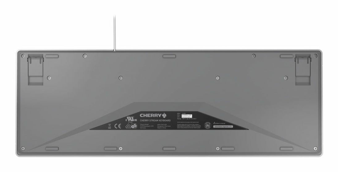 CHERRY 12033074 – Tastatur, kabelgebunden (USB-A), Grau