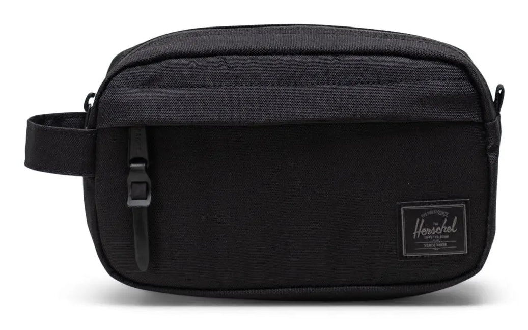 Herschel Kulturbeutel Chapter Small Travel Kit – wasserfest, recycelt – 3 l – schwarz, Polyester