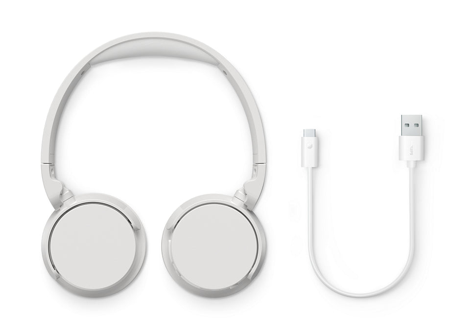 Philips TAH4209WT/00 – On-Ear Headset – Bluetooth 5.3, geschlossen – weiss – bis 25 h