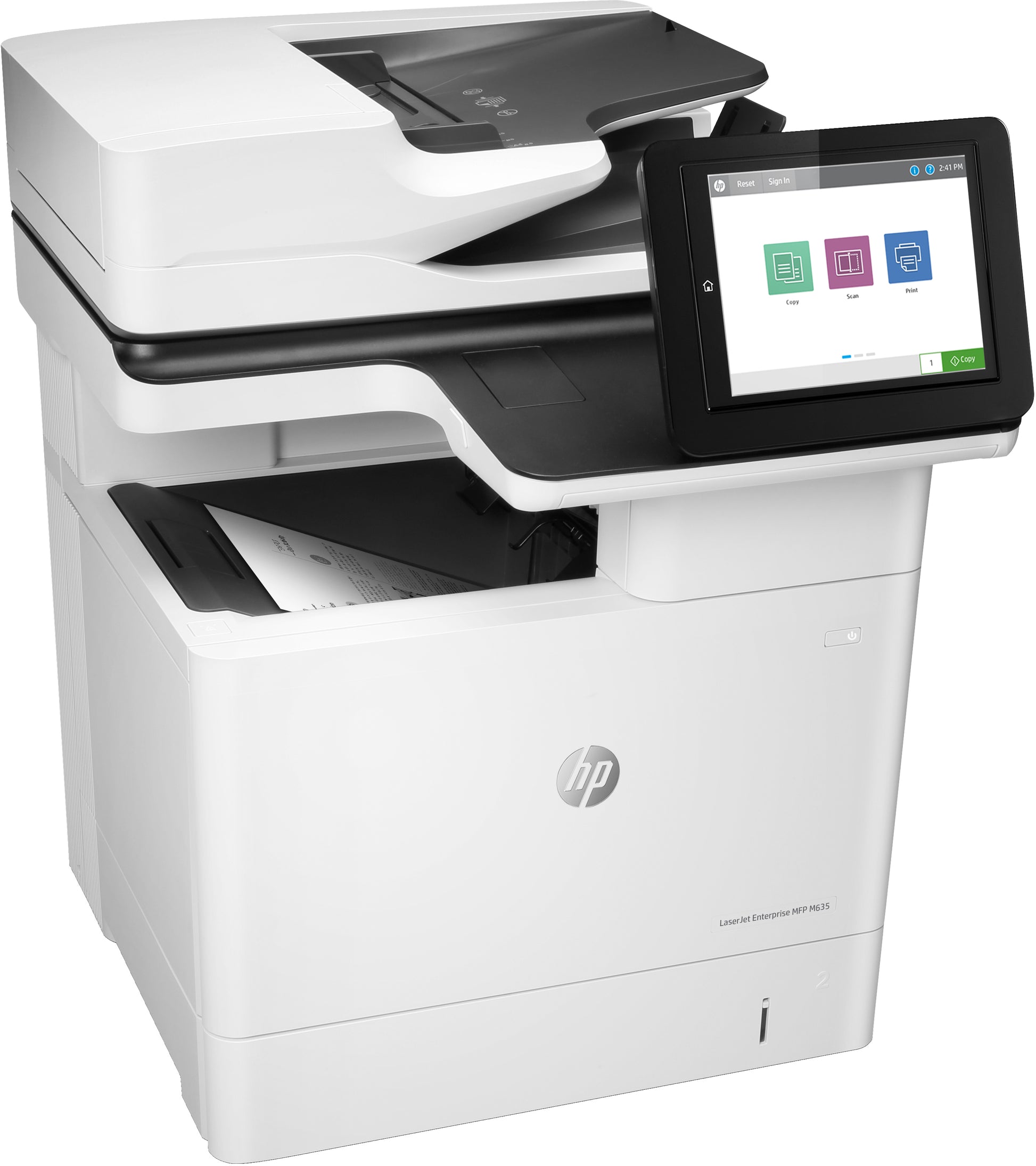 HP LaserJet Enterprise M635h – S/W Laser-MFP A4, 3-in-1 – USB/LAN/WLAN – Duplex, Duplex-ADF – 61 ppm S/W