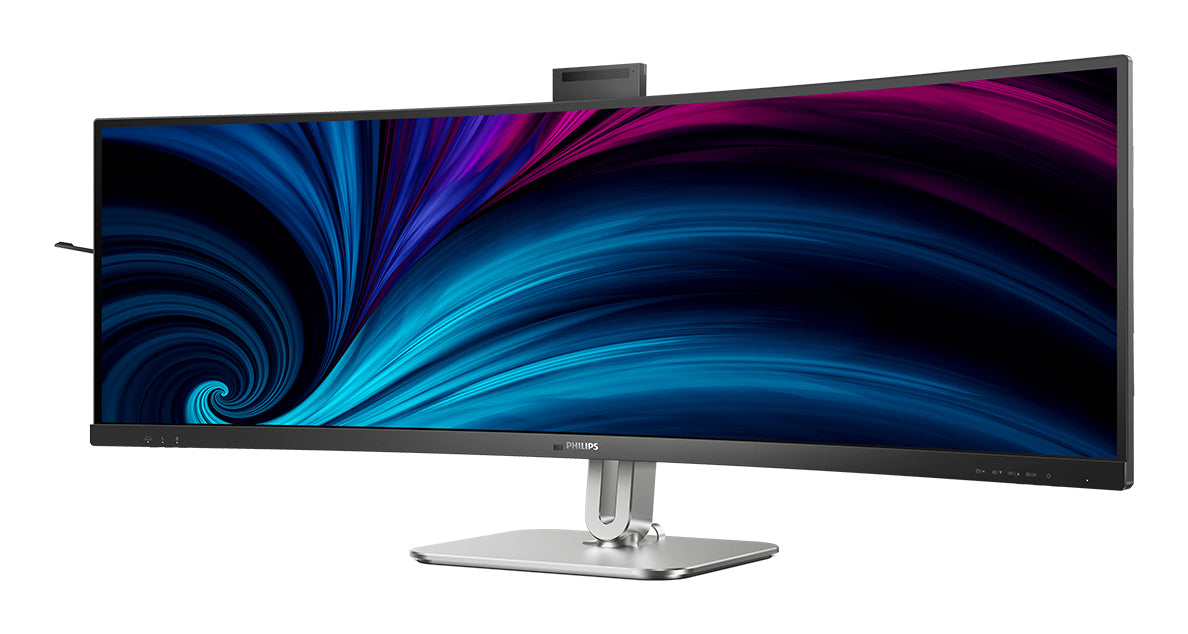 Philips 49B2U5900CH/00 – Monitor, 48,8", 450 cd/m², Gebogen, Webcam, KVM, USB-C, VESA 100 × 100, Schwarz
