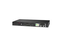 APC Rack-ATS – 207–253 V, 16 A, 8× C13 + 1× C19 OUT, 1U – Schwarz – AP4423A