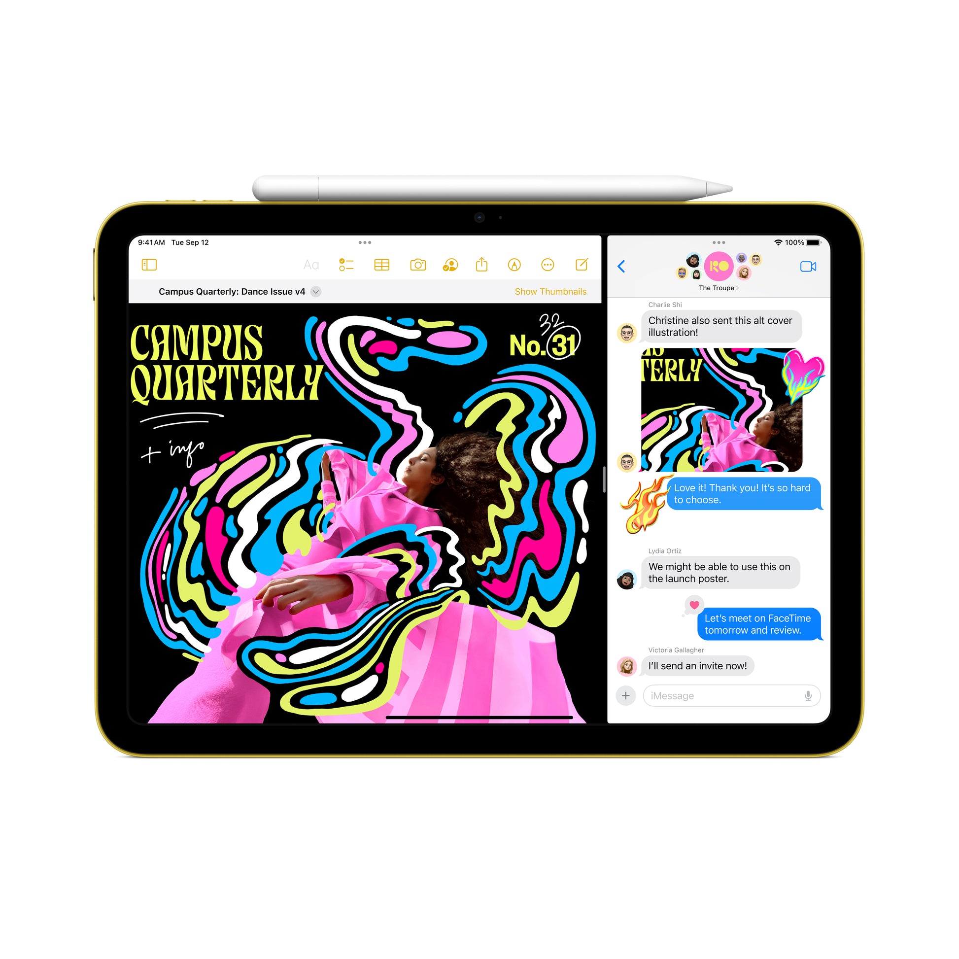 Apple iPad 10. Generation – 10,9", 256 GB, Wi‑Fi, Silber