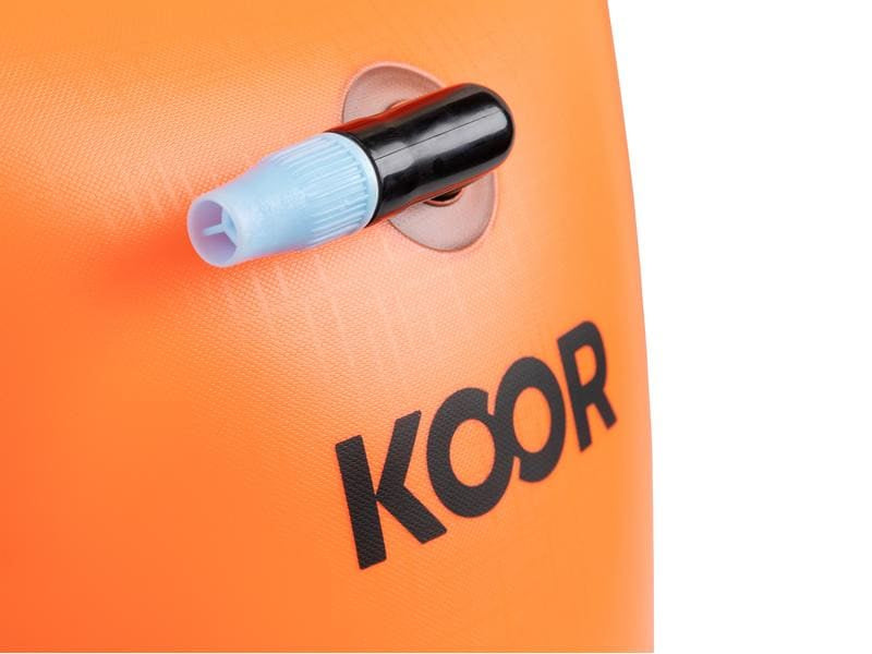 KOOR Schwimmboje – wasserfest – 15 l – orange – PVC