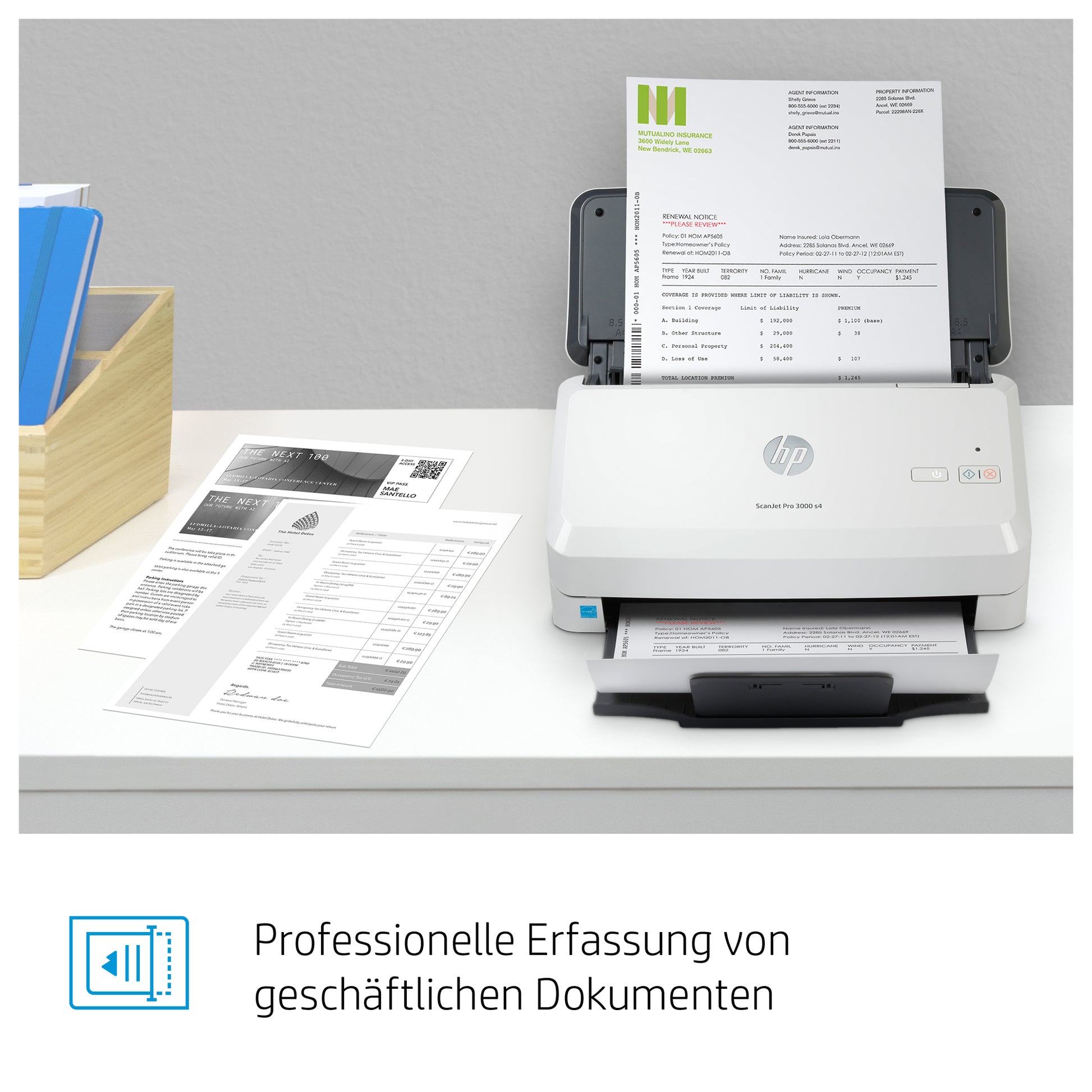 HP Scanjet Pro 3000 S4 – Dokumentenscanner, A4, 600 dpi