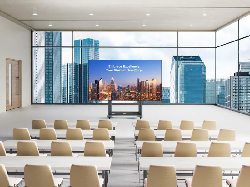 Viewsonic LDS138-151 – Signage-Display, 138", faltbar, motorisierter Trolley, AI
