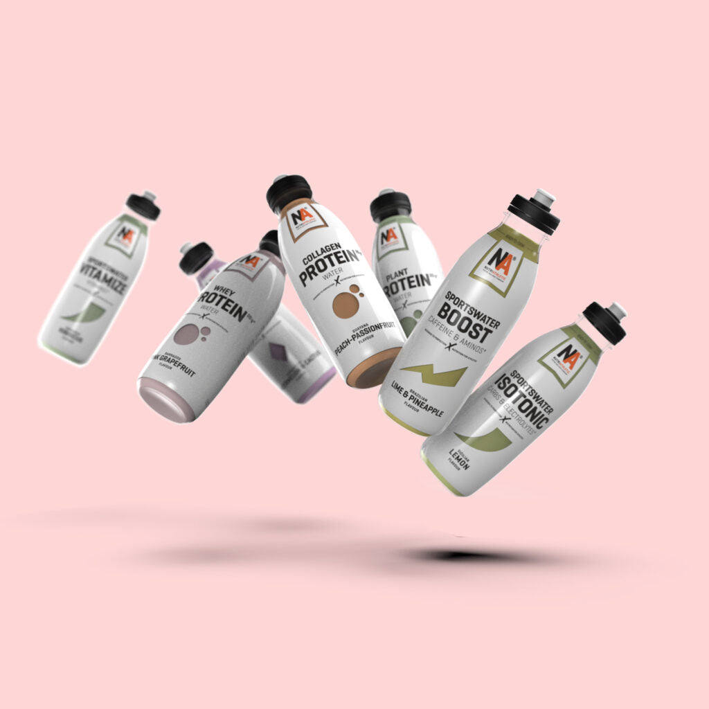 NutriAthletic – Sportgetränk PlanProtein Water, Pina Colada, zuckerfrei – 12 × 5 dl