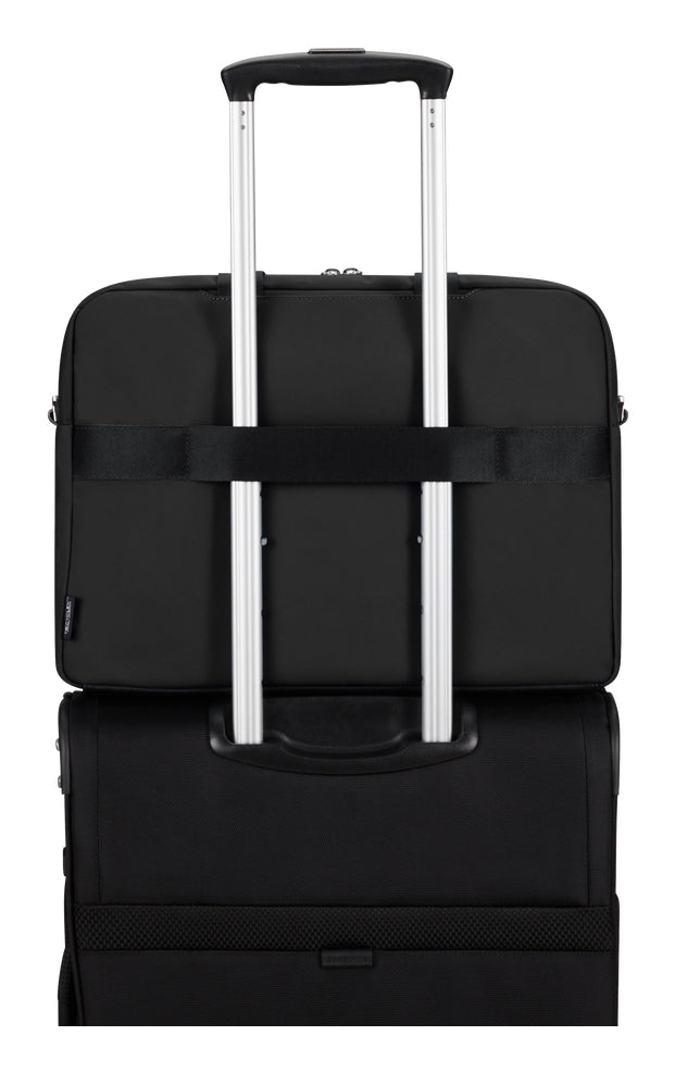Samsonite Notebook-Rucksack 15,6" – Trolley-Band, abnehmbarer Schultergurt – Schwarz