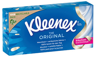 Kleenex Kosmetiktücher The Original – 3-lagig, weiss – 2 Boxen