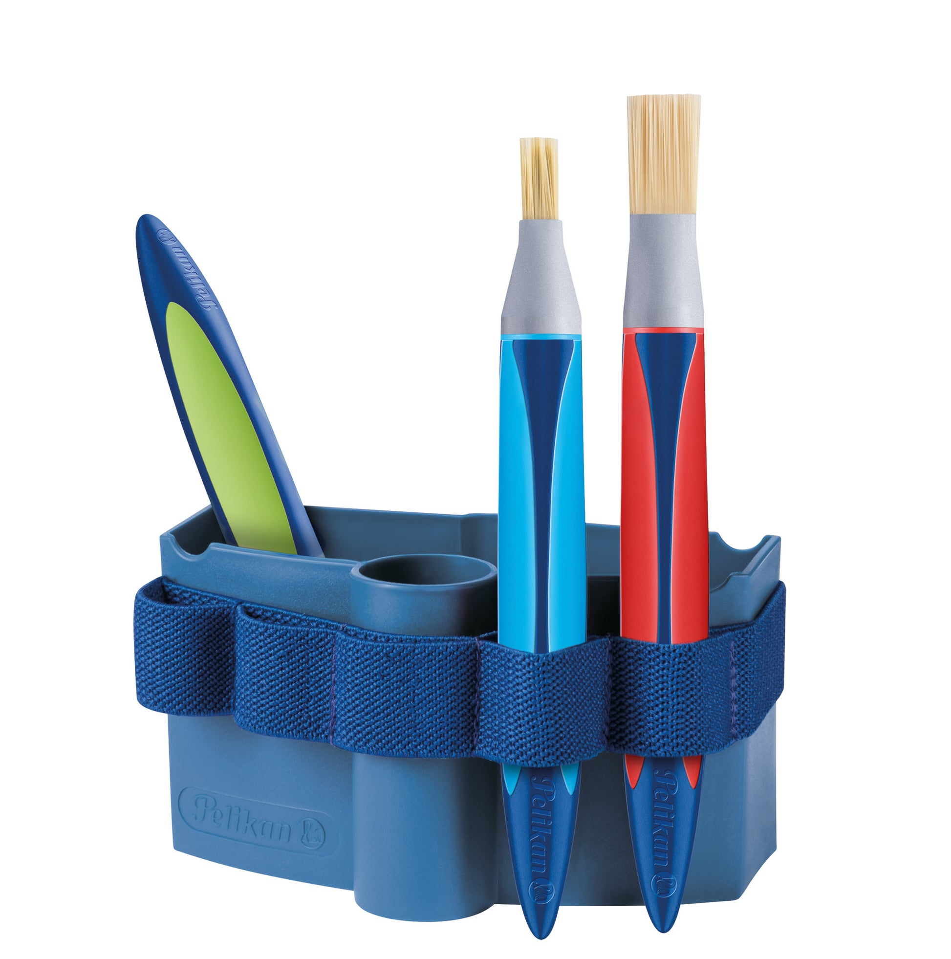 Pelikan Wasserbecher – Blau, 95% recycelter Kunststoff, ansteckbar, für Pelikan Deckfarbkasten K12 und K24