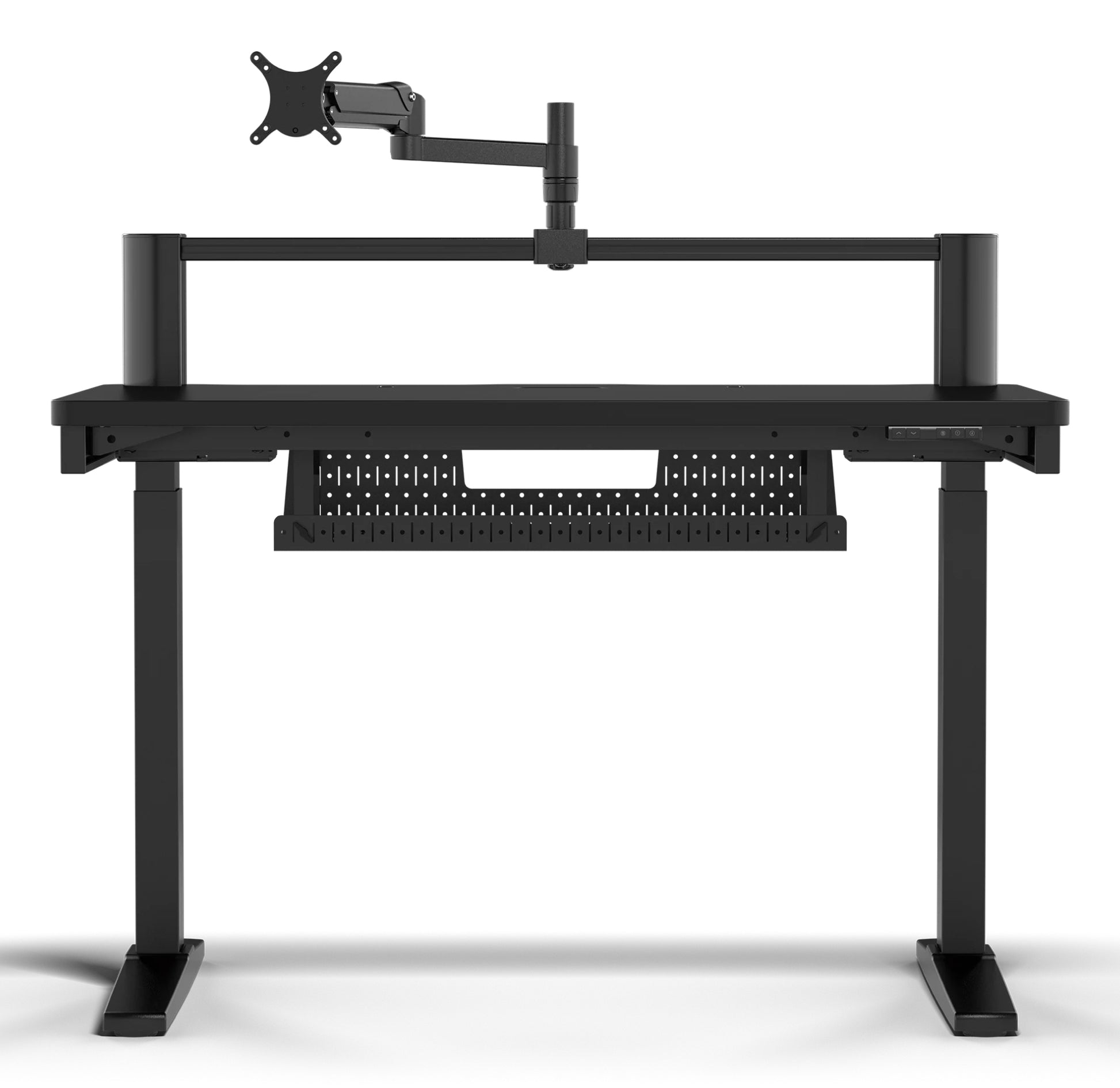 Corsair Platform:4 Elevate – Sitz-/Steh-Tisch mit elektrischer Platte, 120 × 76 cm, 120 kg, Schwarz