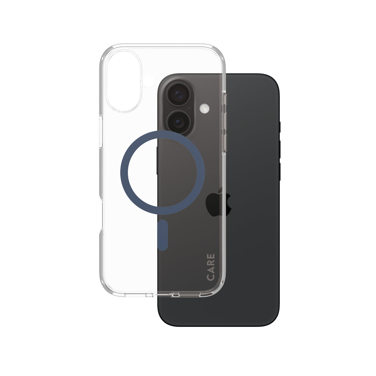 PanzerGlass Backcover CARE Flagship – für Apple iPhone 16 Plus – blau – MagSafe-kompatibel, stossdämpfend